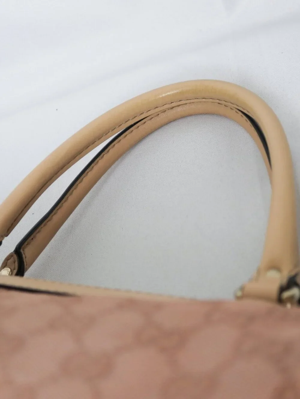 Gucci Lovely Heart pink glittery GG canvas boston bag